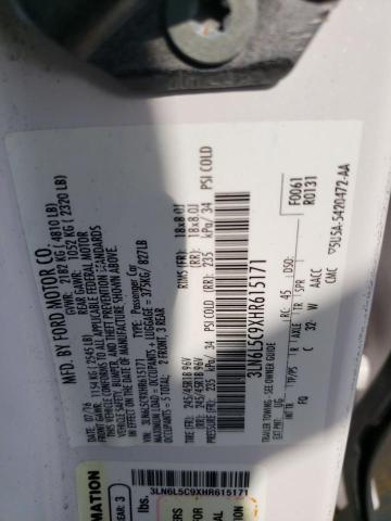 3LN6L5C9XHR615171 - 2017 LINCOLN MKZ SELECT WHITE photo 13