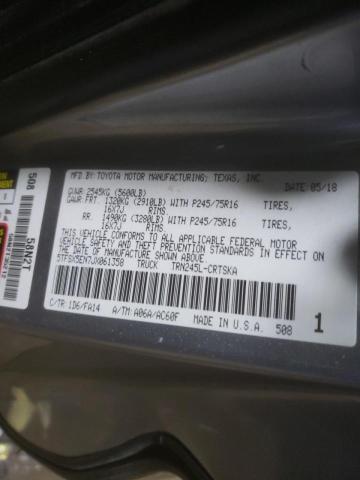 5TFSX5EN7JX061358 - 2018 TOYOTA TACOMA ACCESS CAB ვერცხლისფერი ფოტო 13