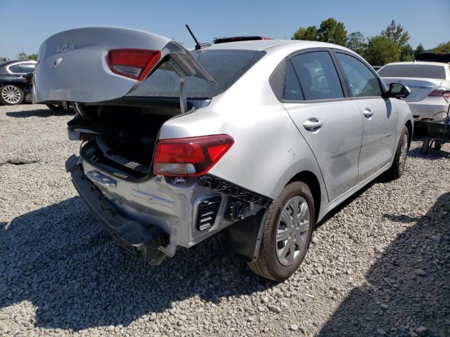 3KPA24AD3PE596522 - 2023 KIA RIO LX SILVER photo 3