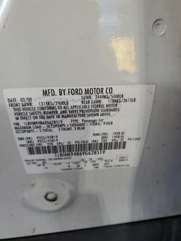 1LNHM94R69G628519 - 2009 LINCOLN MKS Ağ foto 12