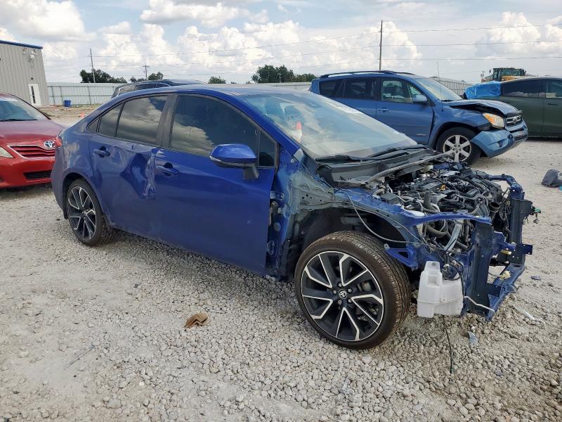 JTDS4MCE9MJ058541 - 2021 TOYOTA COROLLA SE 蓝色 照片 4