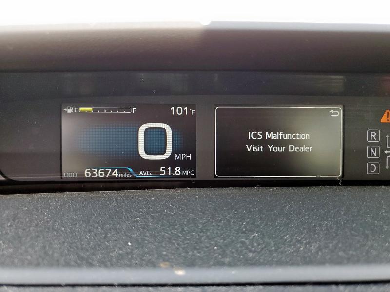 JTDKARFU1J3057215 - 2018 TOYOTA PRIUS GRAY photo 9