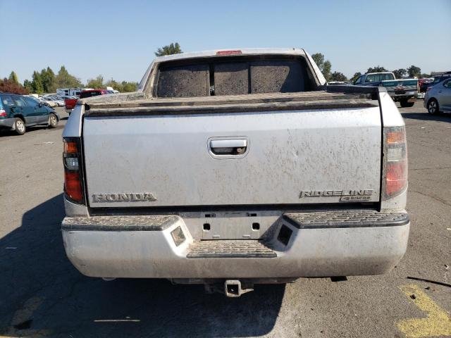 2HJYK16556H536383 - 2006 HONDA RIDGELINE RTL SILVER photo 6