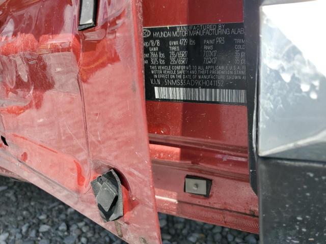 5NMS33AD9KH041152 - 2019 HYUNDAI SANTA FE SEL Qırmızı foto 14