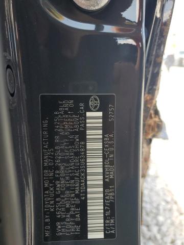 4T1DAACK3SU634878 - 2025 TOYOTA CAMRY XSE BLACK photo 12