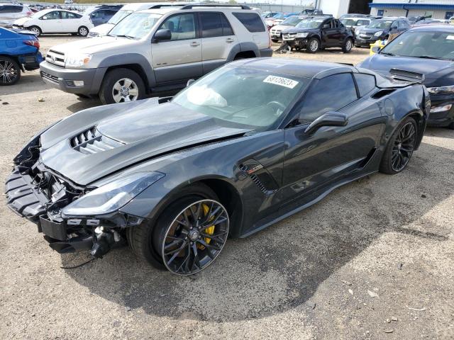 1G1YR2D60K5601460 - 2019 CHEVROLET CORVETTE Z06 2LZ GRAY photo 1