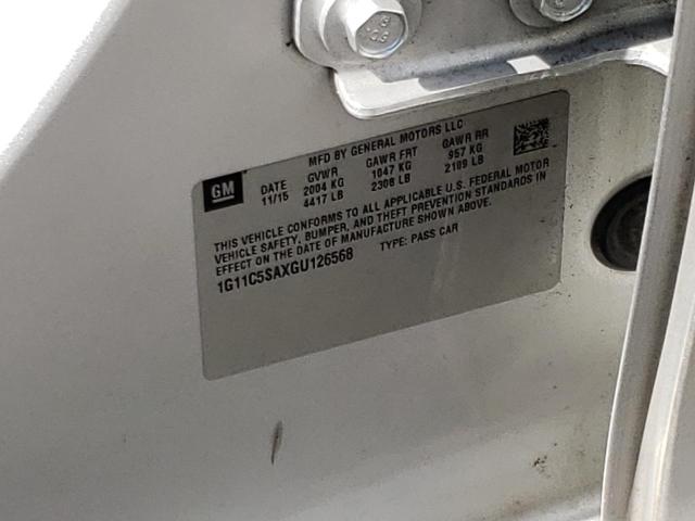 1G11C5SAXGU126568 - 2016 CHEVROLET MALIBU LIM LT SILVER photo 12