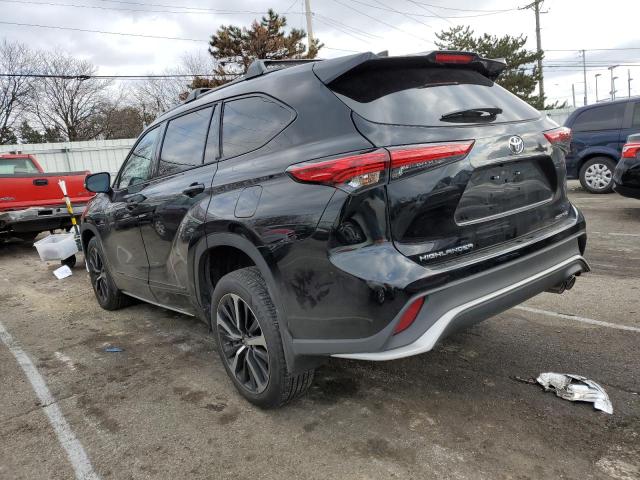 5TDLZRBHXNS246360 - 2022 TOYOTA HIGHLANDER XSE BLACK photo 2