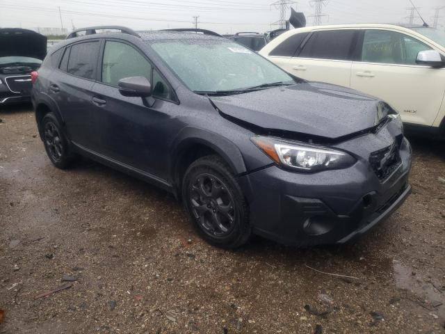 JF2GTHSC5MH383146 - 2021 SUBARU CROSSTREK SPORT GRAY photo 4