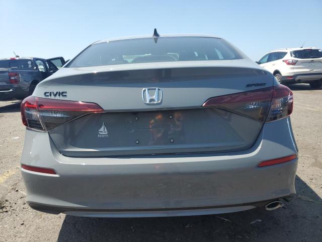 2HGFE2F54TH504823 - 2026 HONDA CIVIC SPORT GRAY photo 6