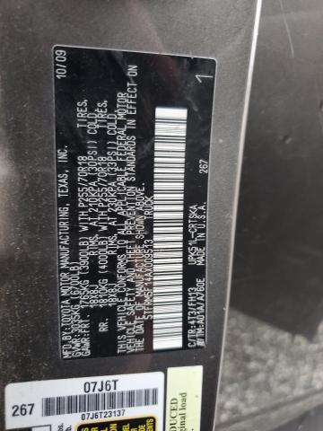 5TFRM5F14AX009513 - 2010 TOYOTA TUNDRA DOUBLE CAB SR5 BROWN photo 12