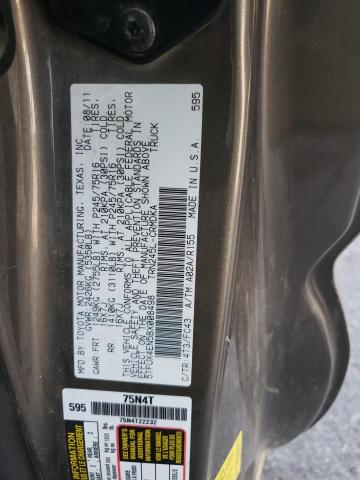 5TFUX4EN5BX008498 - 2011 TOYOTA TACOMA ACCESS CAB ნაცრისფერი ფოტო 12