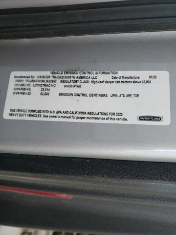 1FUJHHDR5MLMJ2657 - 2021 FREIGHTLINER CASCADIA 1 Gümüş foto 10