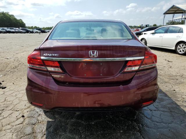 19XFB2F51FE002942 - 2015 HONDA CIVIC LX BURGUNDY photo 6