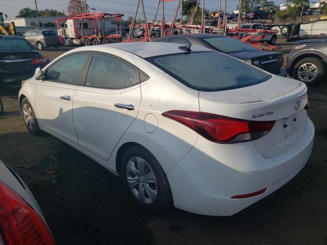 5NPDH4AE9GH675192 - 2016 HYUNDAI ELANTRA SE WHITE photo 2