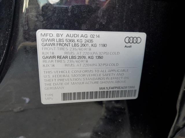 WA1LFAFP6EA091986 - 2014 AUDI Q5 PREMIUM PLUS BLACK photo 12