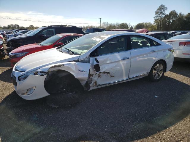 KMHEC4A43FA122582 - 2015 HYUNDAI SONATA HYBRID WHITE photo 1