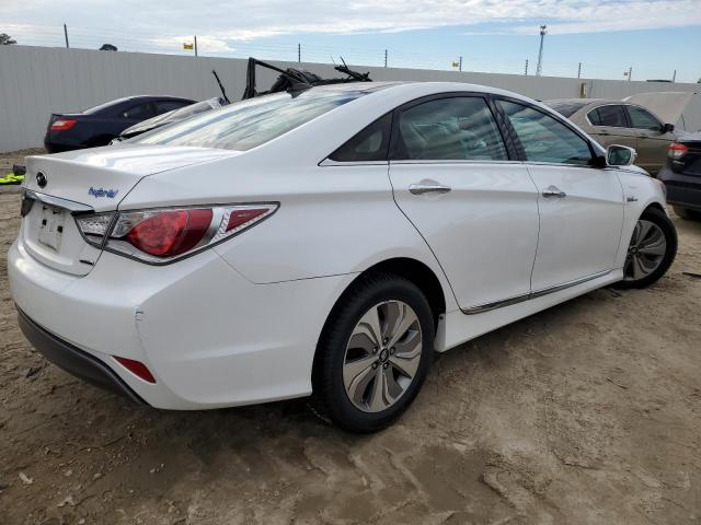 KMHEC4A43FA122582 - 2015 HYUNDAI SONATA HYBRID WHITE photo 3