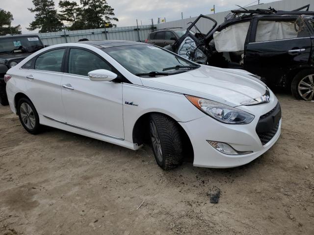 KMHEC4A43FA122582 - 2015 HYUNDAI SONATA HYBRID WHITE photo 4