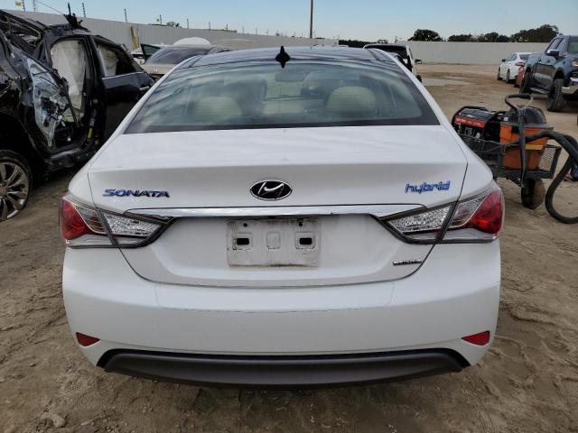 KMHEC4A43FA122582 - 2015 HYUNDAI SONATA HYBRID WHITE photo 6