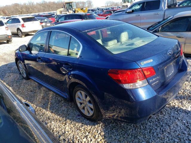 4S3BMCC66A3213954 - 2010 SUBARU LEGACY 2.5I PREMIUM BLUE photo 2