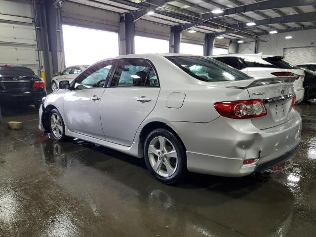 2T1BU4EE3BC723603 - 2011 TOYOTA COROLLA BASE Argent photo 2