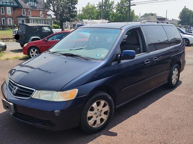 5FNRL18643B047258 - 2003 HONDA ODYSSEY EX BLUE photo 2