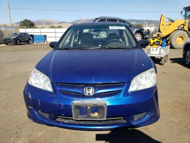 2HGES163X4H625371 - 2004 HONDA CIVIC DX VP ლურჯი ფოტო 5
