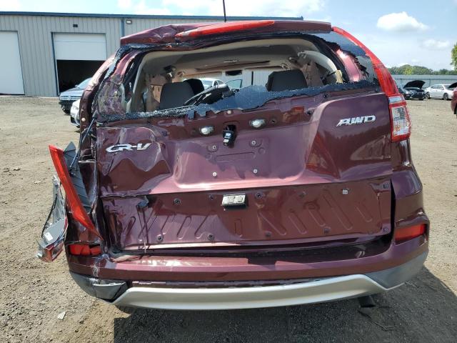 2HKRM4H55FH637870 - 2015 HONDA CR-V EX RED photo 6