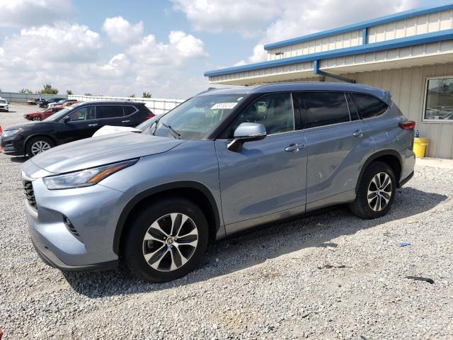 5TDGZRAH8LS011892 - 2020 TOYOTA HIGHLANDER XLE BLUE photo 1