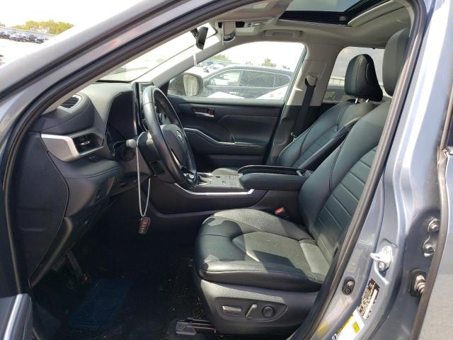 5TDGZRAH8LS011892 - 2020 TOYOTA HIGHLANDER XLE BLUE photo 7