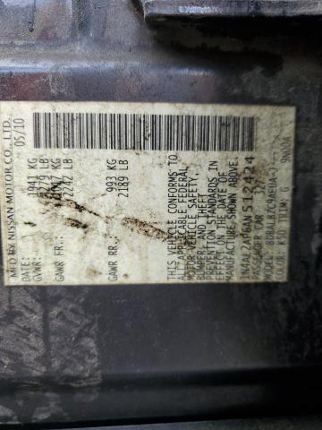 1N4AL2AP6AN512424 - 2010 NISSAN ALTIMA BASE CHARCOAL photo 12