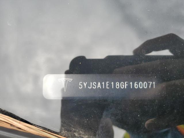 5YJSA1E18GF160071 - 2016 TESLA MODEL S 黑色 照片 12