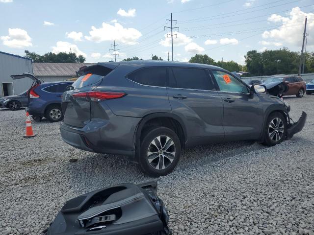 5TDHZRBH5MS125790 - 2021 TOYOTA HIGHLANDER XLE Gris foto 3