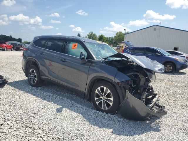 5TDHZRBH5MS125790 - 2021 TOYOTA HIGHLANDER XLE Gris foto 4