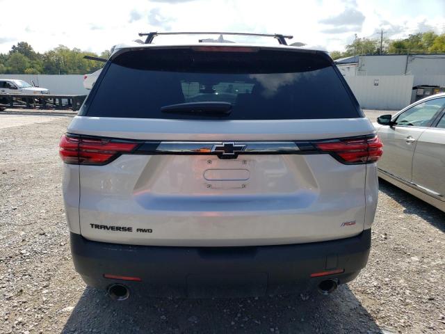 1GNEVJKW8NJ156682 - 2022 CHEVROLET TRAVERSE RS SILVER photo 6