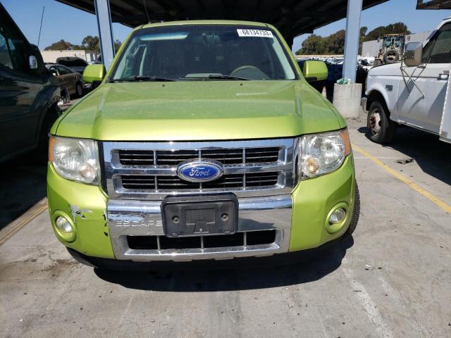 1FMCU4K34BKC63885 - 2011 FORD ESCAPE HYBRID GREEN photo 5