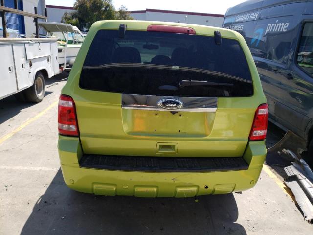 1FMCU4K34BKC63885 - 2011 FORD ESCAPE HYBRID GREEN photo 6