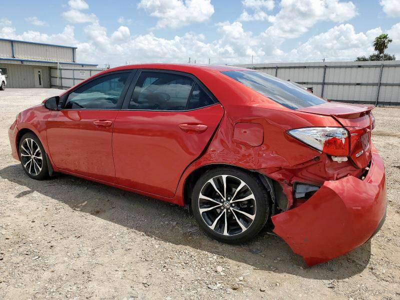 5YFBURHE4KP922684 - 2019 TOYOTA COROLLA L RED photo 2