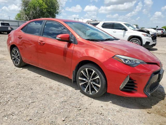 5YFBURHE4KP922684 - 2019 TOYOTA COROLLA L RED photo 4