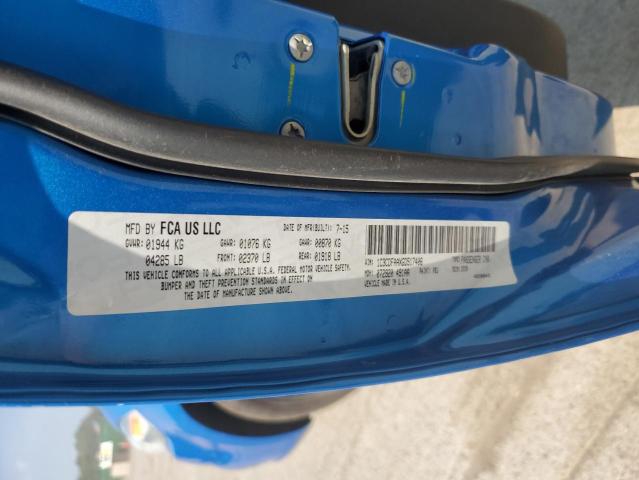 1C3CDFAAXGD517406 - 2016 DODGE DART SE BLUE photo 12