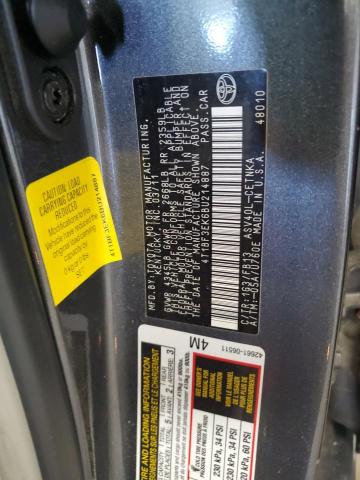 4T1BF3EK6BU214887 - 2011 TOYOTA CAMRY BASE Boz foto 12