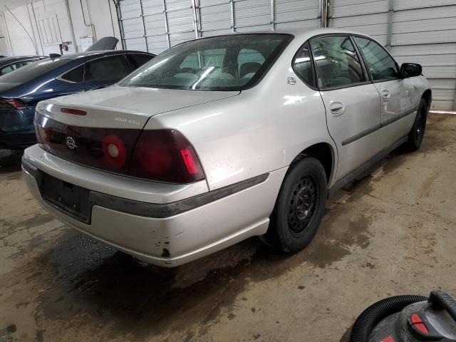 2G1WF52E129170769 - 2002 CHEVROLET IMPALA SILVER photo 3