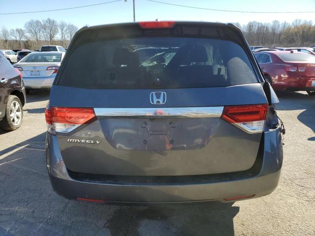 5FNRL5H61HB000932 - 2017 HONDA ODYSSEY EXL GRAY photo 6