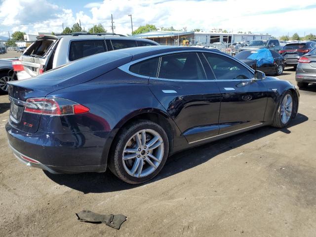 5YJSA1H12EFP56348 - 2014 TESLA MODEL S Կապույտ լուսանկար 3