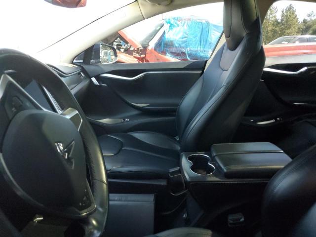 5YJSA1H12EFP56348 - 2014 TESLA MODEL S Կապույտ լուսանկար 7