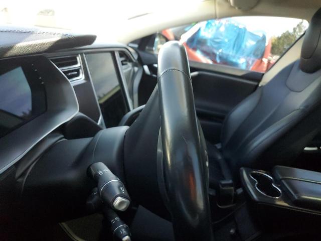 5YJSA1H12EFP56348 - 2014 TESLA MODEL S Կապույտ լուսանկար 8