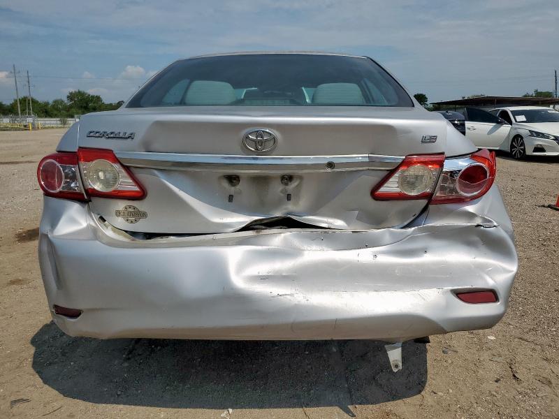 5YFBU4EE9DP160298 - 2013 TOYOTA COROLLA BASE SILVER photo 6