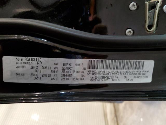 3C4NJDBB9HT692783 - 2017 JEEP COMPASS LATITUDE შავი ფოტო 13