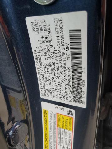 5J6RS4H76SL001465 - 2025 HONDA CR-V EXL BLUE photo 14